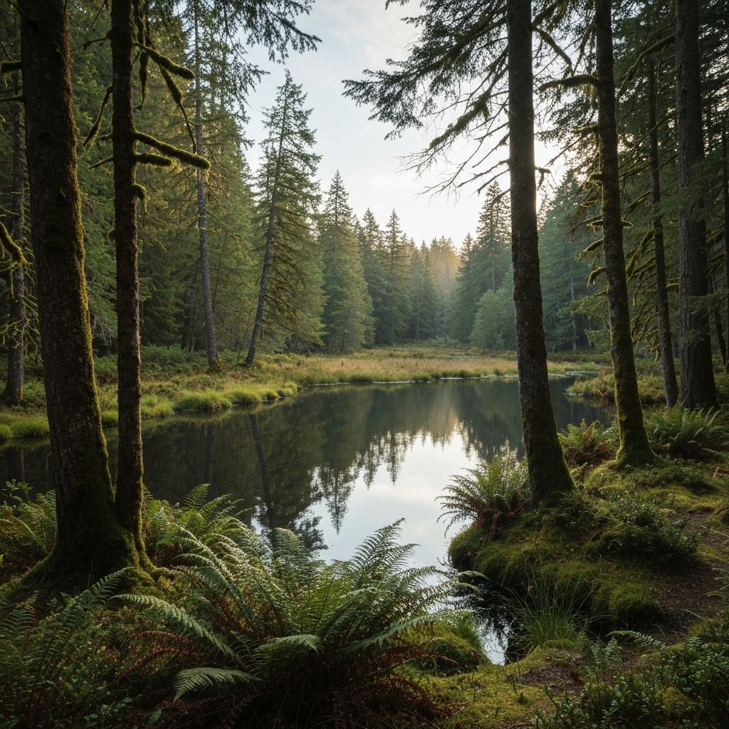 Peaceful natural landscape promoting wellness and recovery